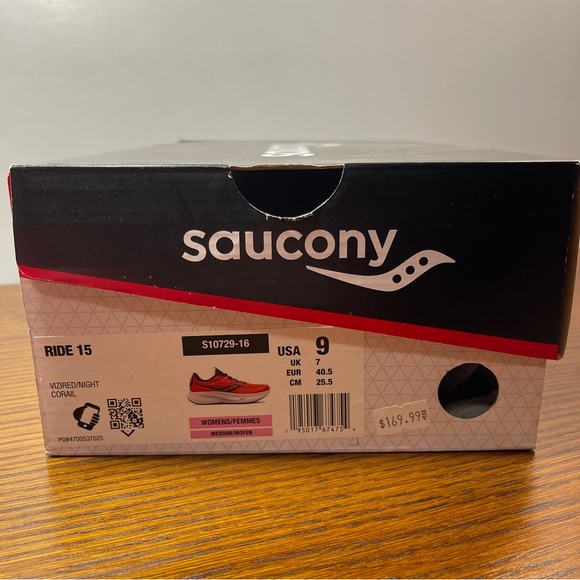 Saucony Ride 15 Viziride Night / Corail - Picture 15 of 15